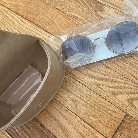 Chic Gold and Brown Sunglasses - Picture 4 of 5